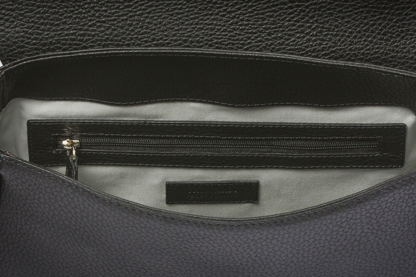 Кафява кожена дамска чанта Trussardi