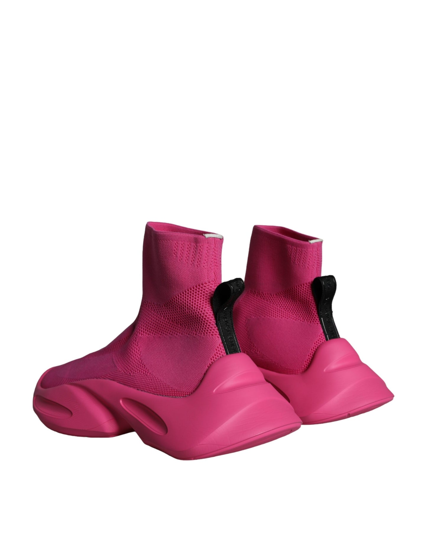 Dolce & Gabbana Pink Logo Print Slip On Socks Кецове Обувки