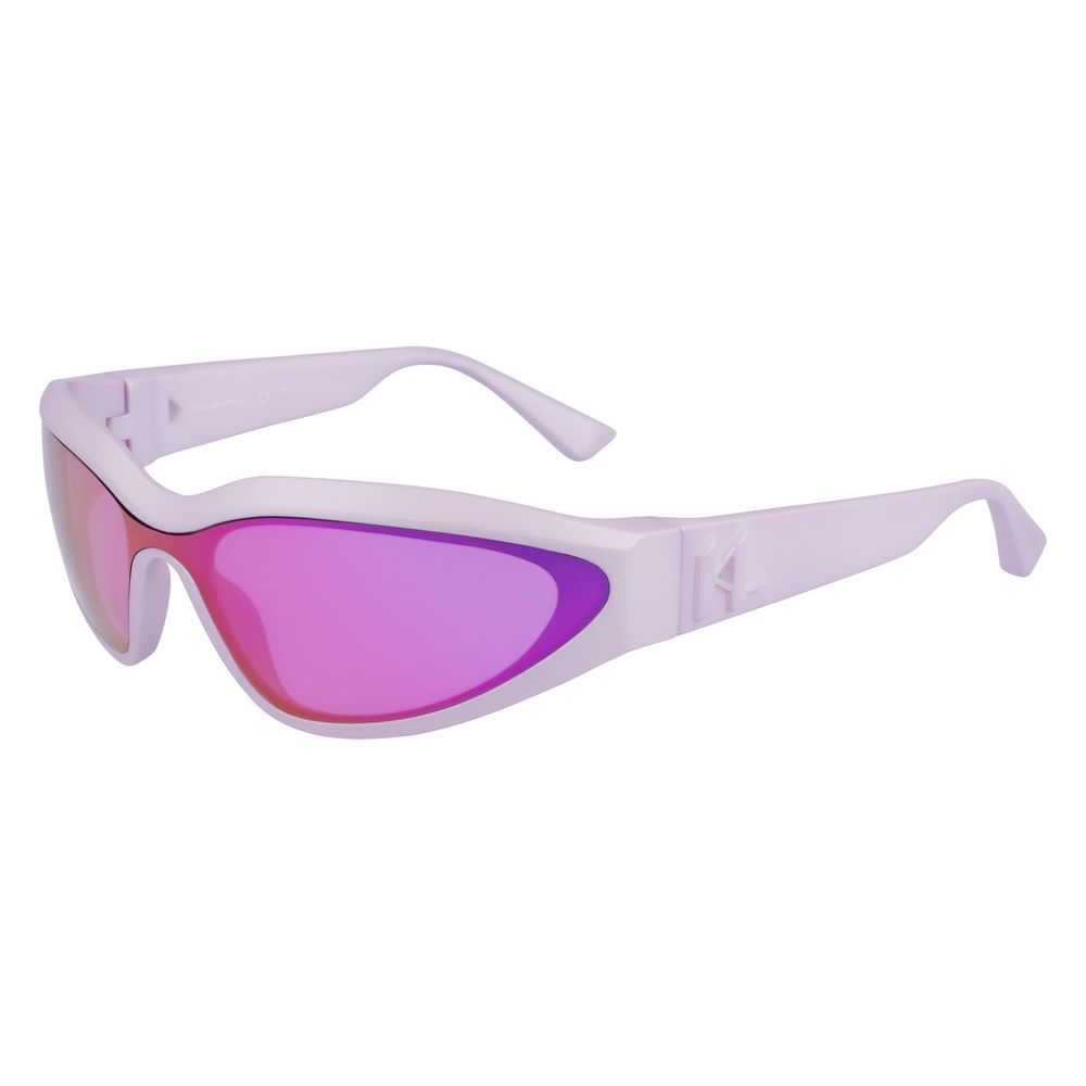 Karl Lagerfeld – Violette Sonnenbrille mit Spritzguss-Details