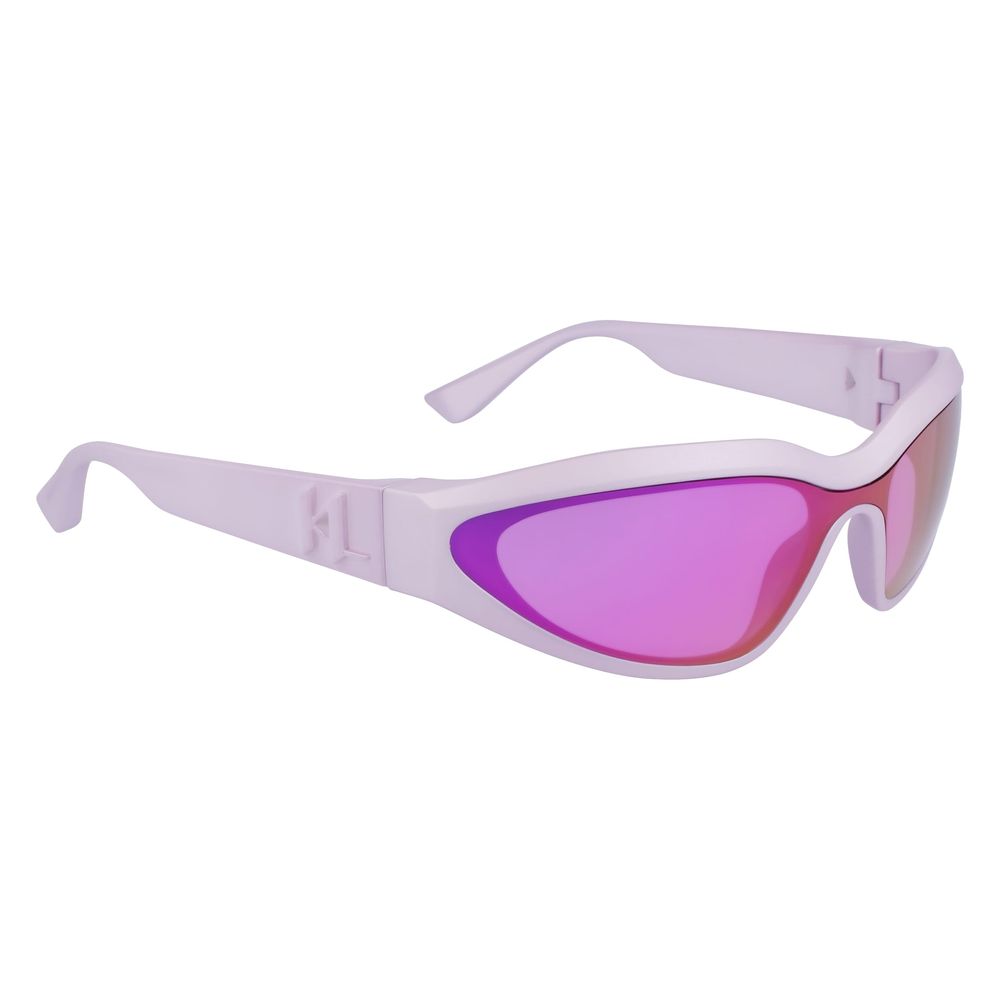 Karl Lagerfeld – Violette Sonnenbrille mit Spritzguss-Details