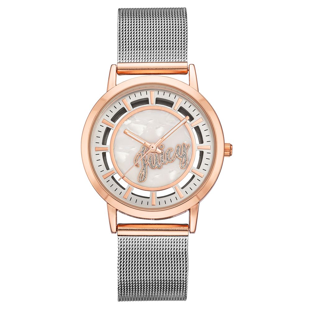 Juicy Couture Сребърен часовник от неръждаема стомана