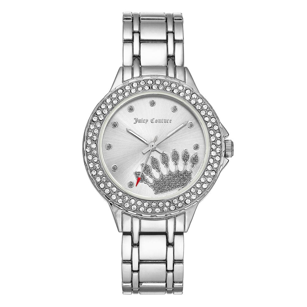 Сребърен метален часовник Juicy Couture