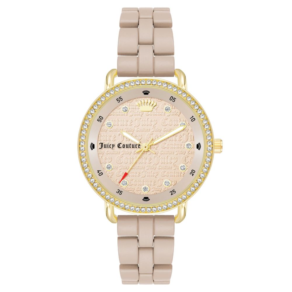 Бежов метален часовник Juicy Couture