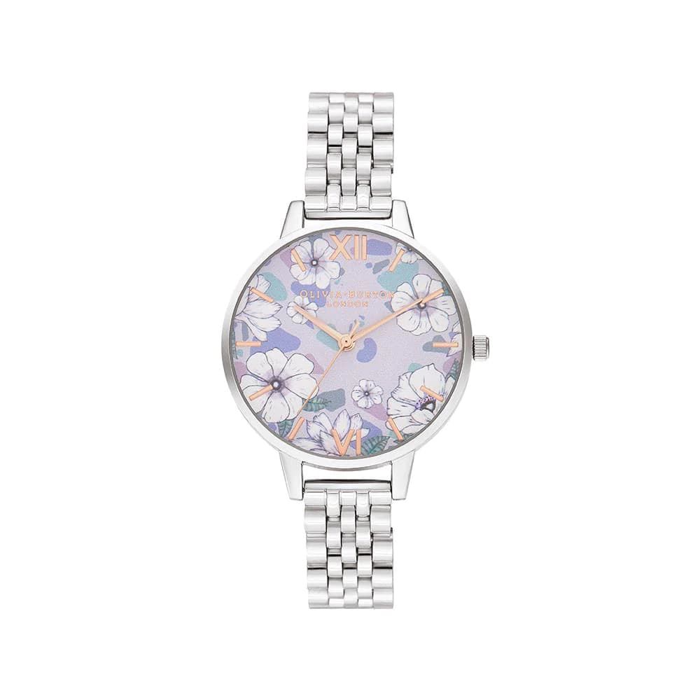Сребърен стоманен часовник Olivia Burton