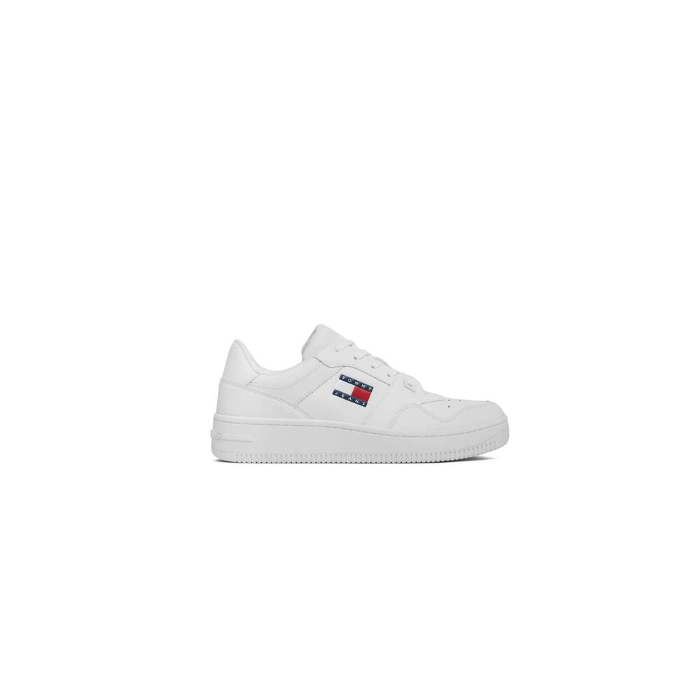 Tommy Hilfiger Jeans Бели кожени кецове
