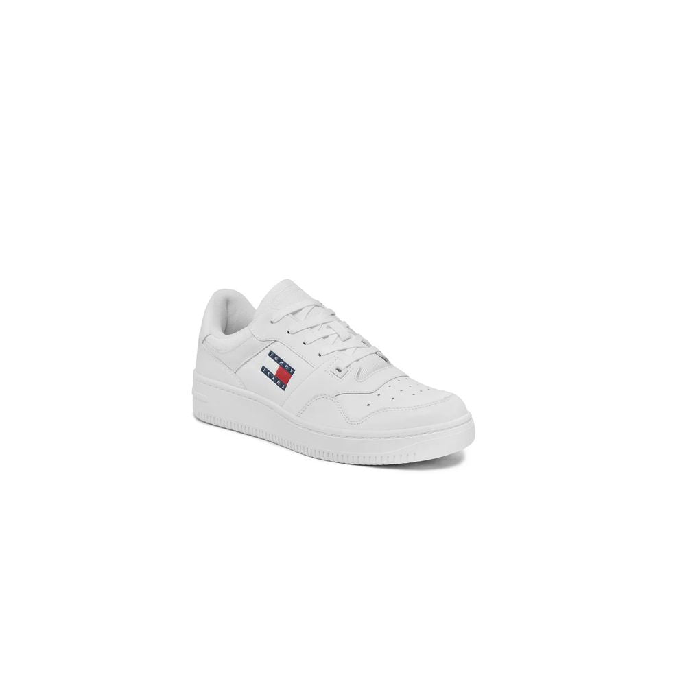 Tommy Hilfiger Jeans Бели кожени кецове