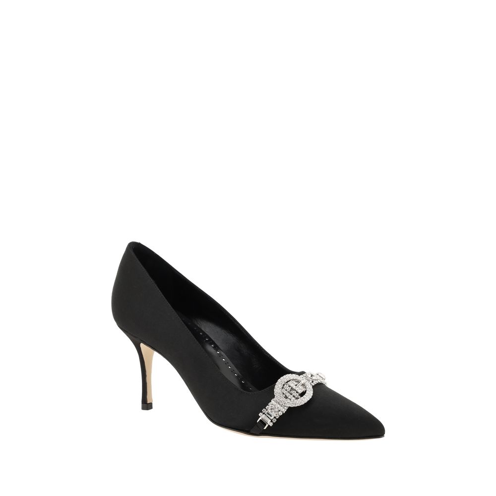 Manolo Blahnik Asapump Satinpumps