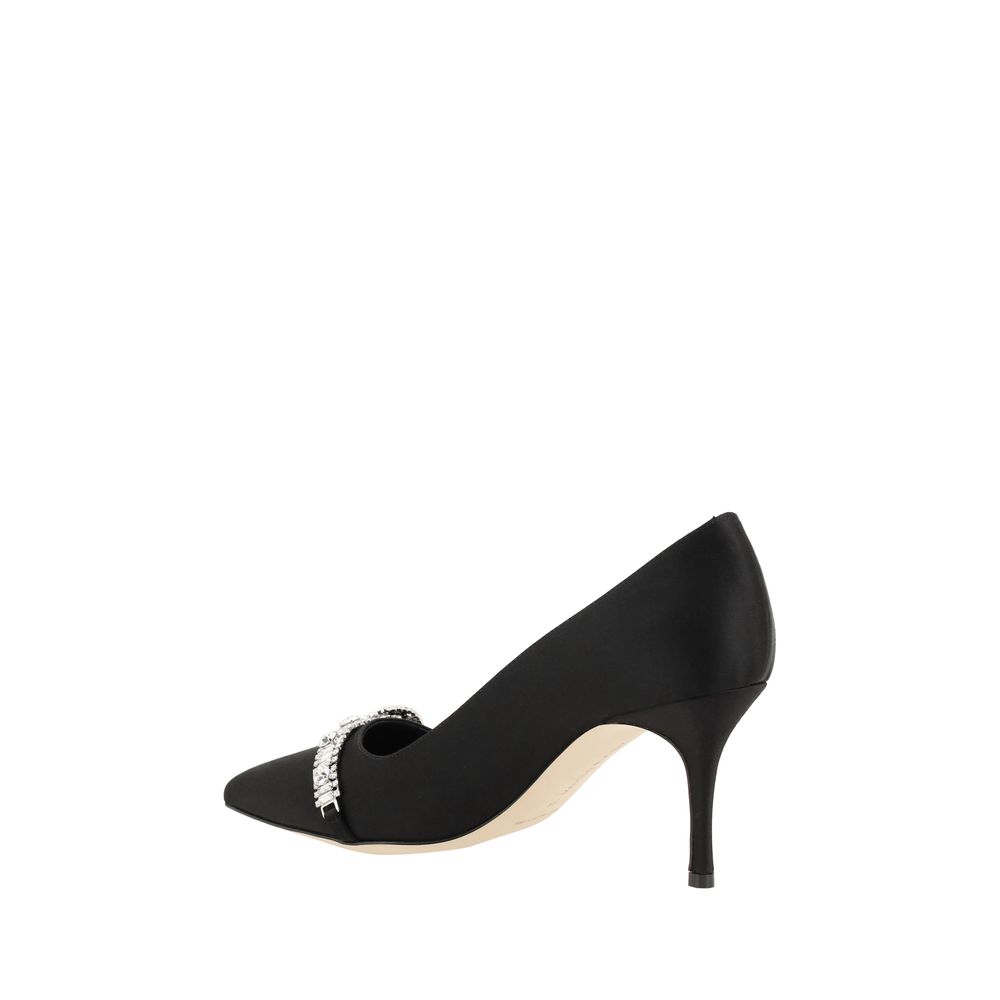 Manolo Blahnik Asapump Satinpumps