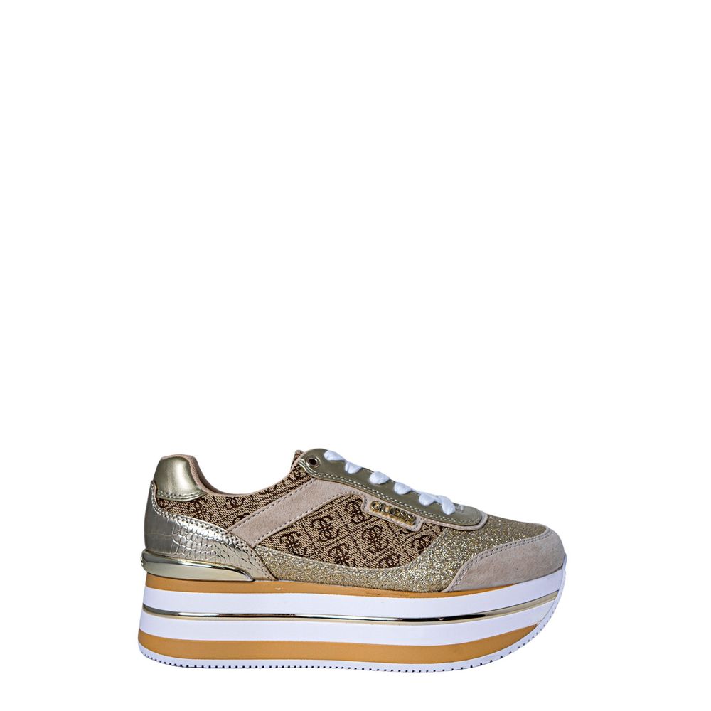 Guess – Beigefarbener Sneaker aus Polyester
