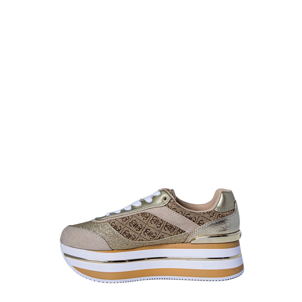 Guess – Beigefarbener Sneaker aus Polyester