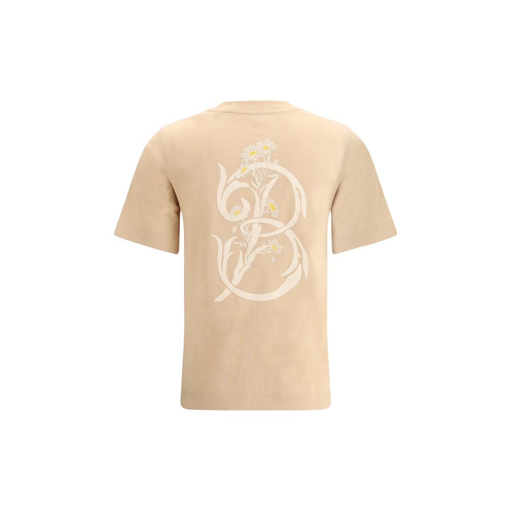 Тениска с флорално лого Burberry