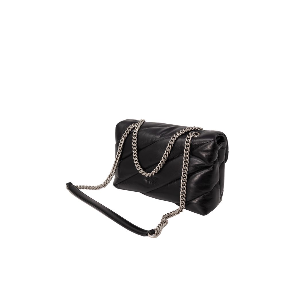 Двуцветна кожена чанта PINKO