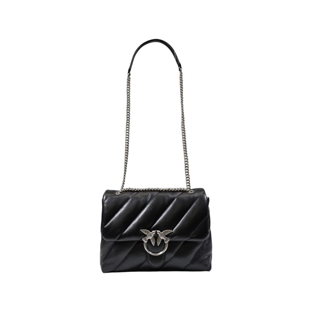 Двуцветна кожена чанта PINKO
