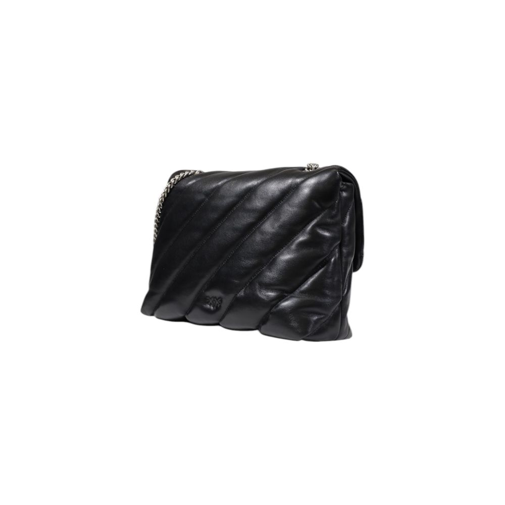 Двуцветна кожена чанта PINKO