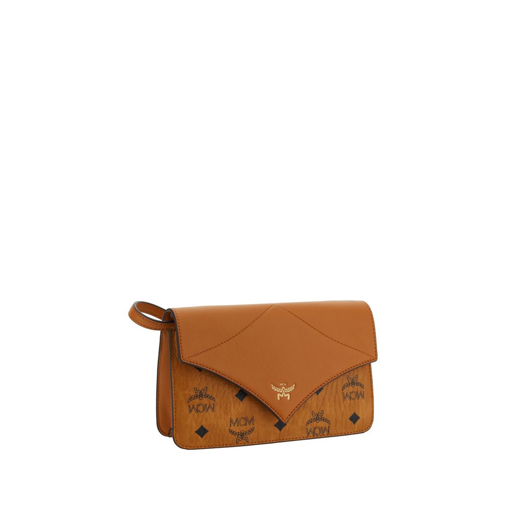 MCM Neue Schultertasche mit Diamanten