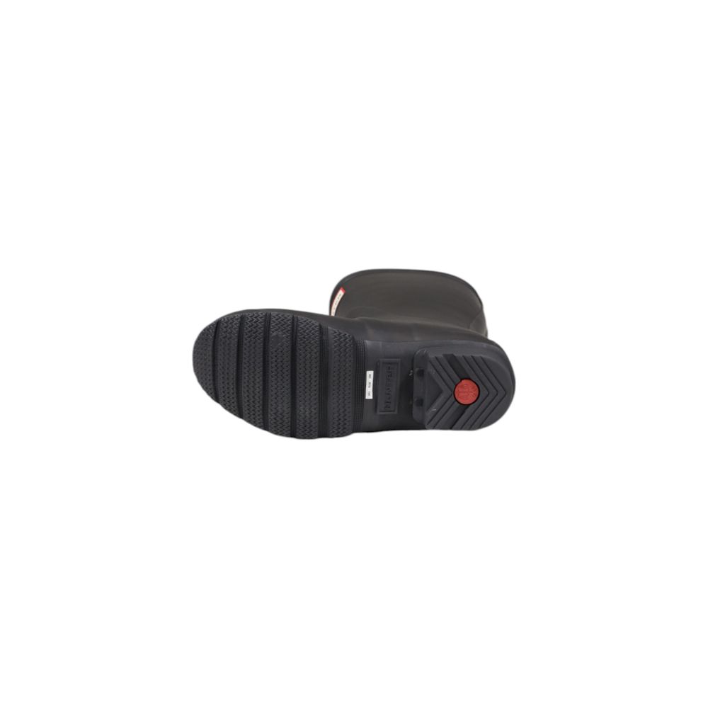Hunter – Schwarzer Stiefel aus recyceltem Polyester