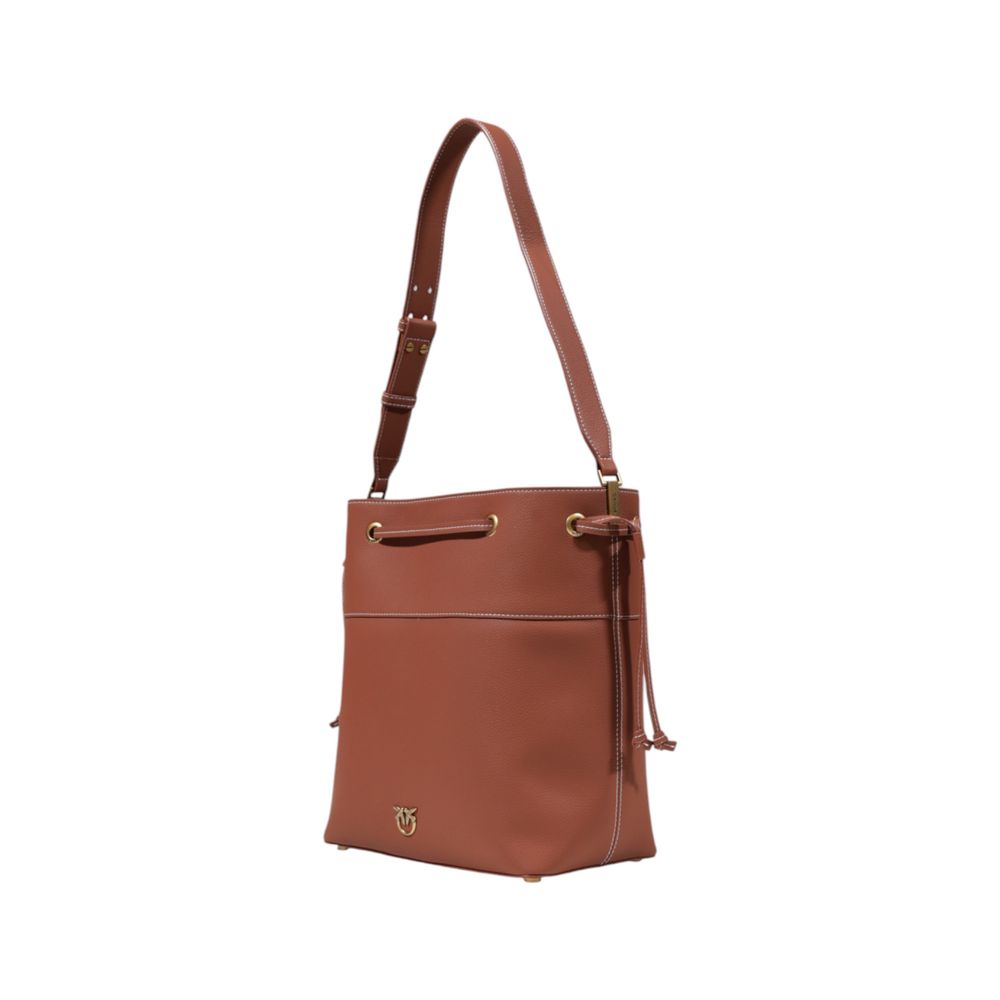 Червена кожена чанта PINKO