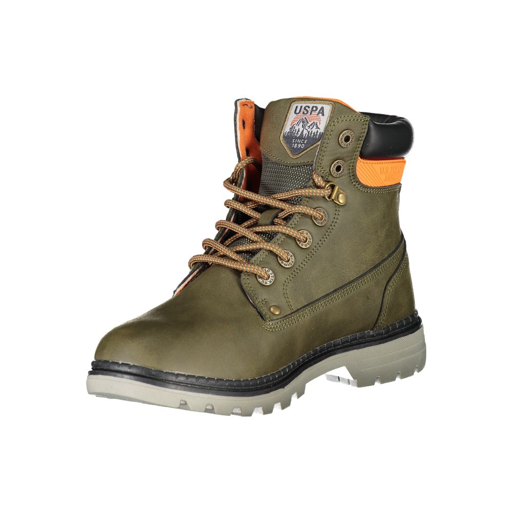US POLO ASSN. Elegante Schnürstiefeletten mit Kontrastdetails