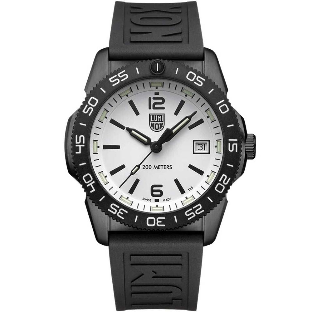 Черен гумен часовник Luminox