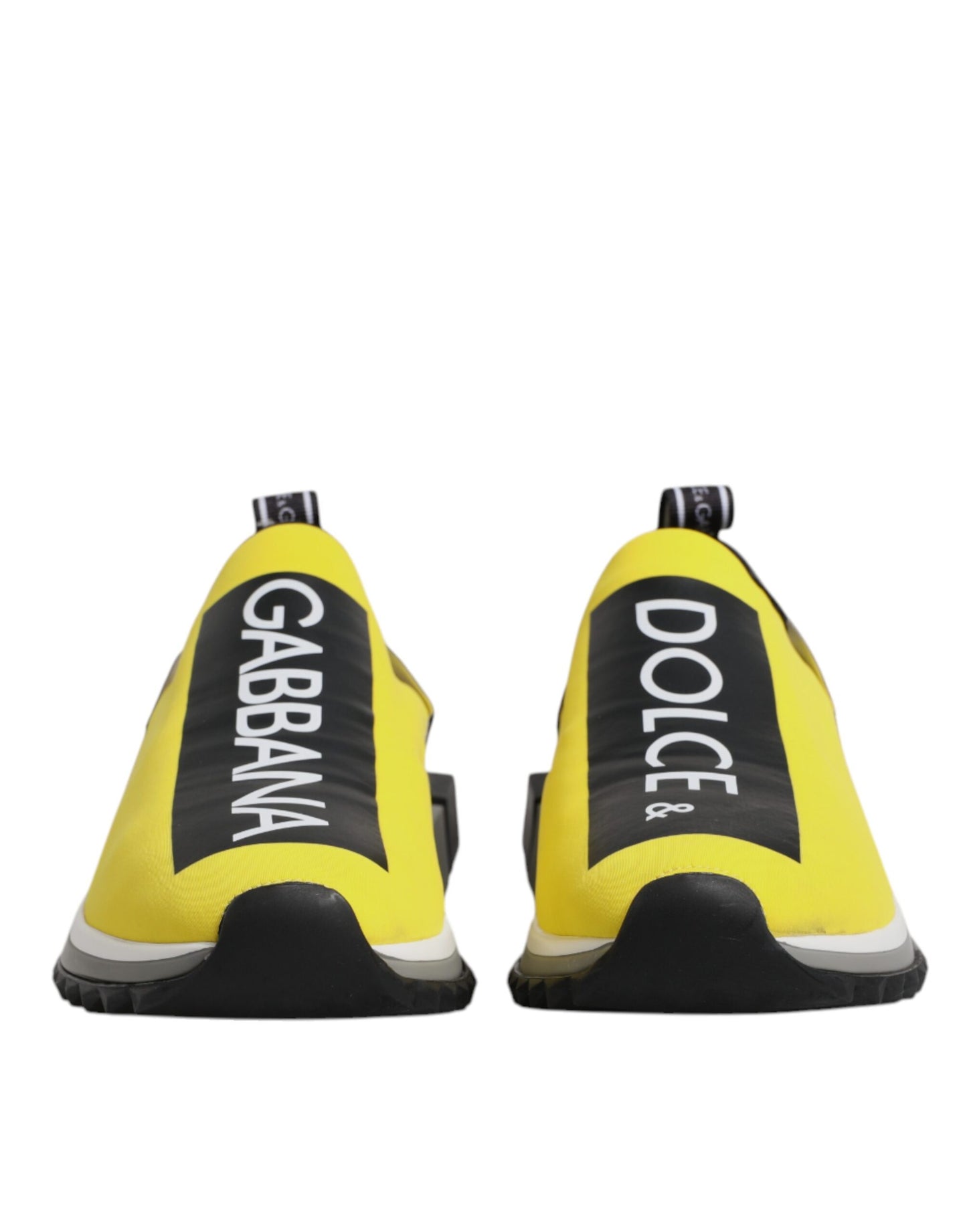 Dolce & Gabbana Yellow Black Sorrento Sneakers Shoes