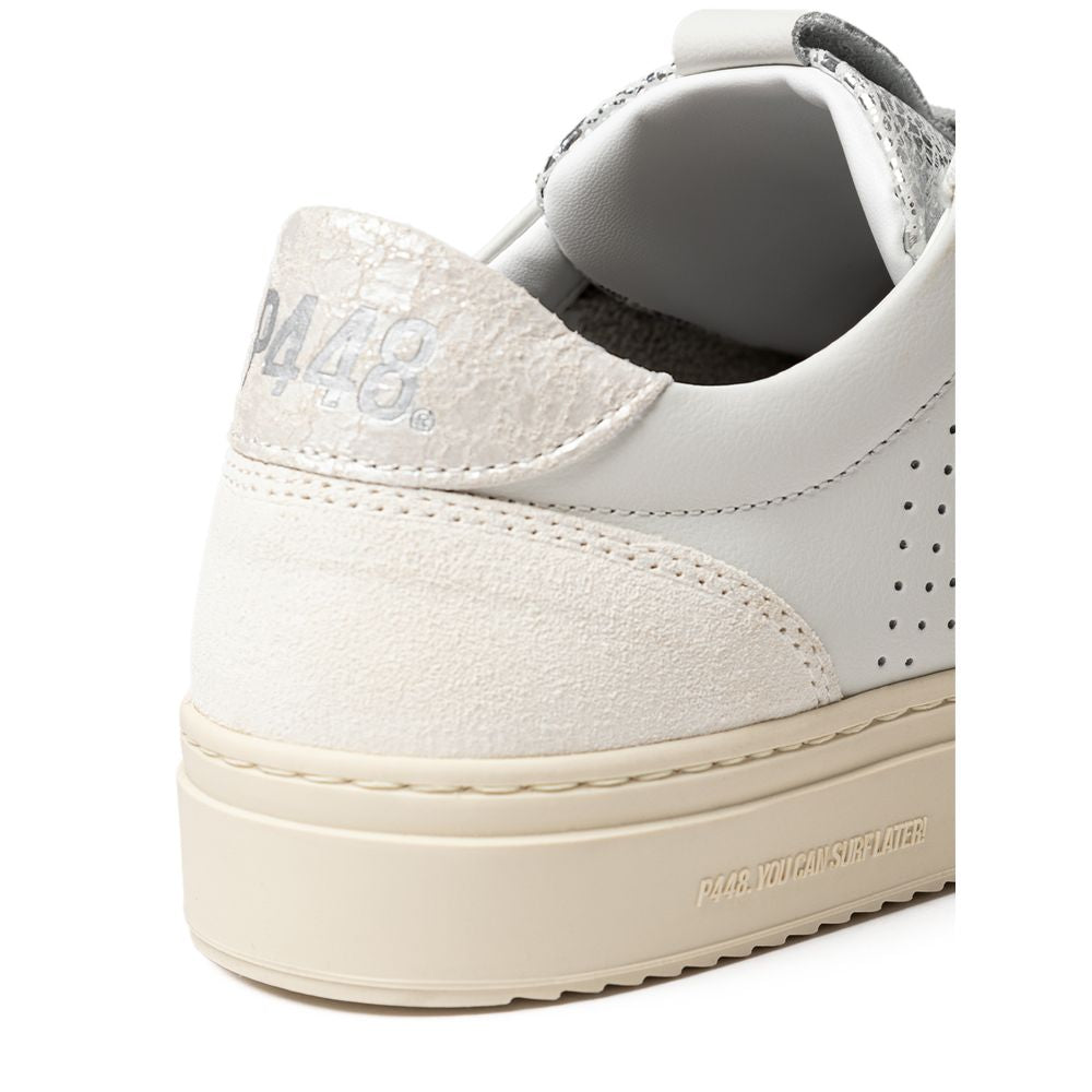 Sneaker P448 aus weißem Leder