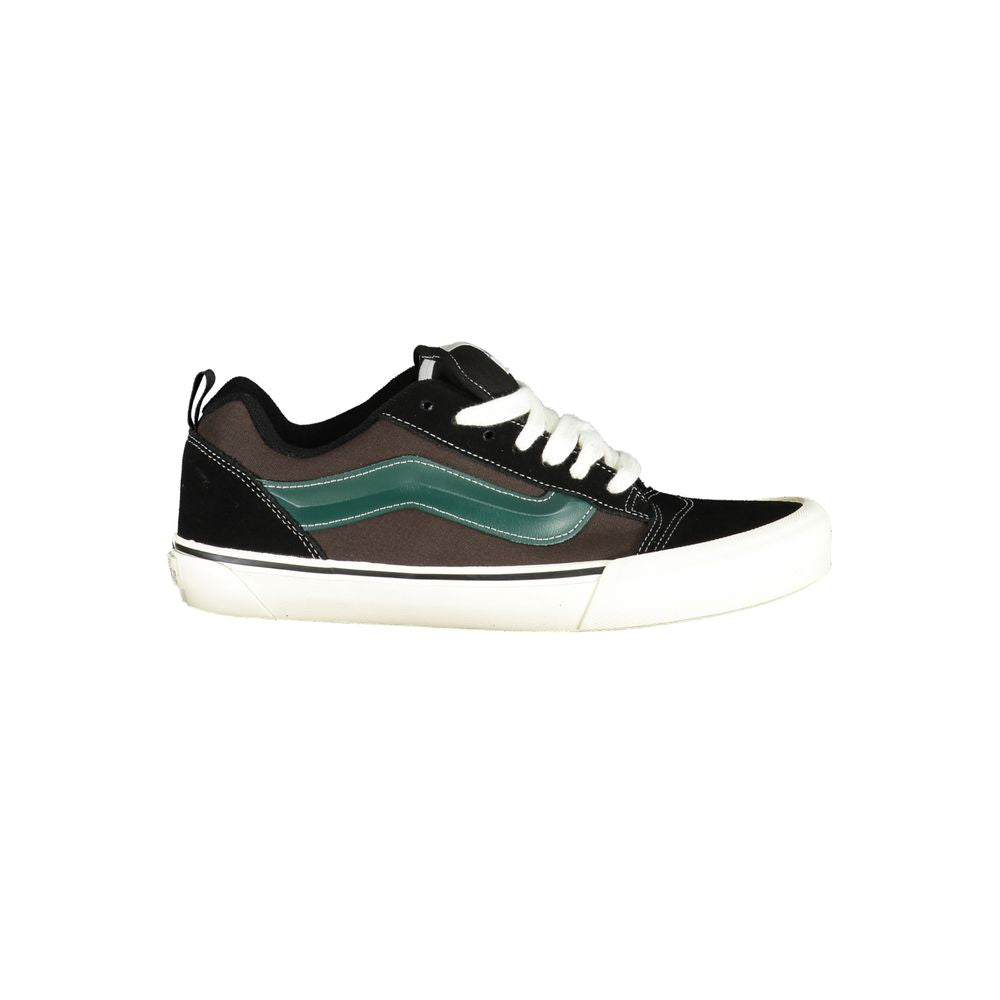 Черни кожени мъжки маратонки Vans