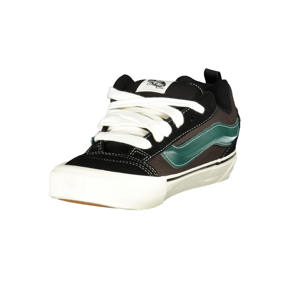 Черни кожени мъжки маратонки Vans
