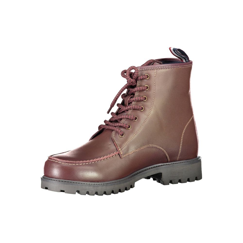 US POLO ASSN. Rote Lederstiefel für Herren