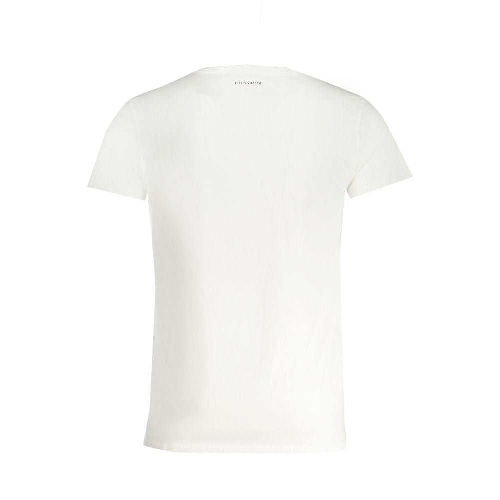 Бяла памучна тениска Trussardi