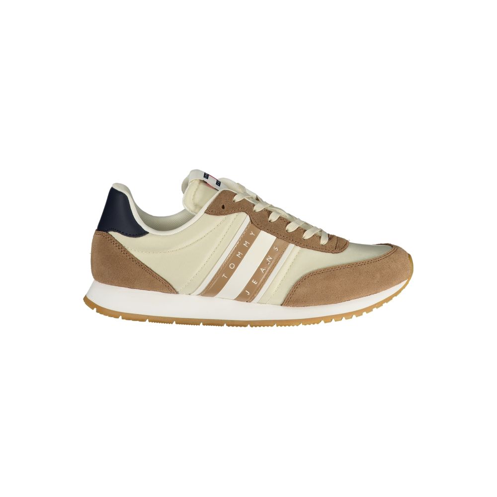 Бежови кожени мъжки маратонки Tommy Hilfiger