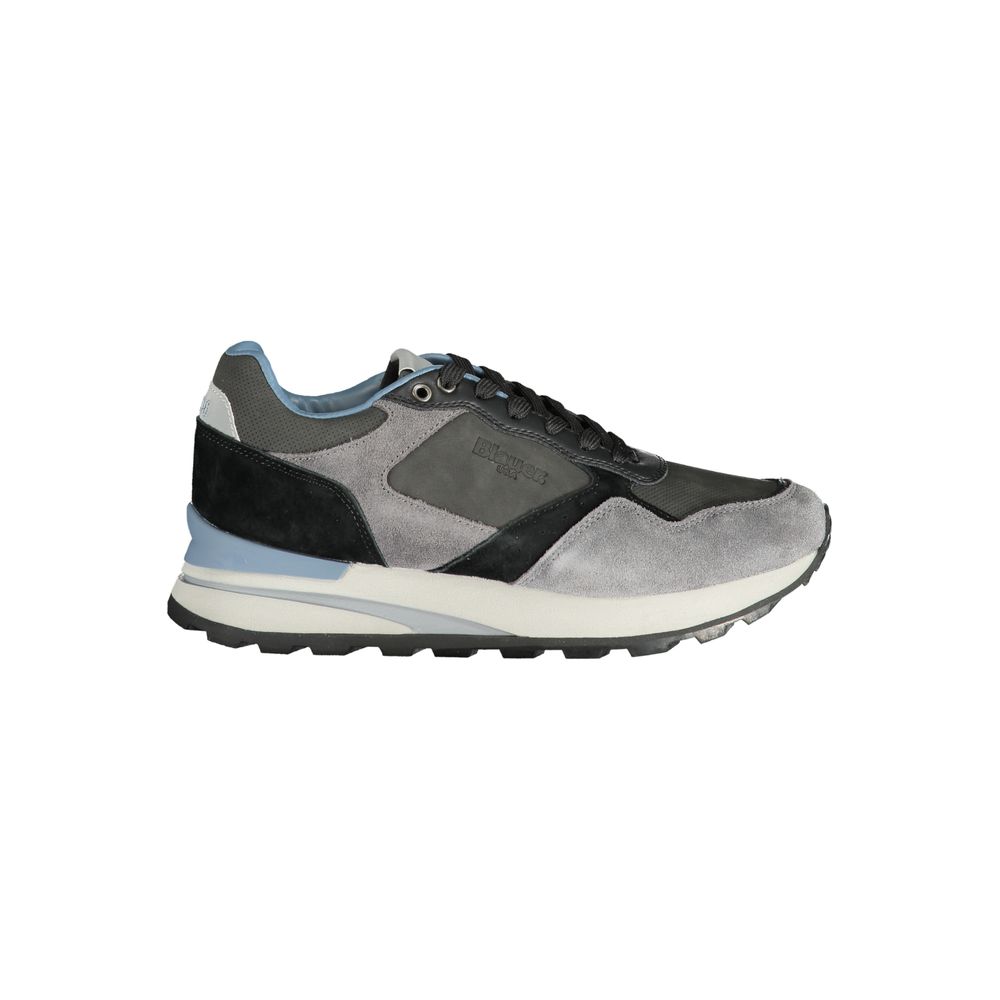 Blauer Grauer Polyester-Sneaker