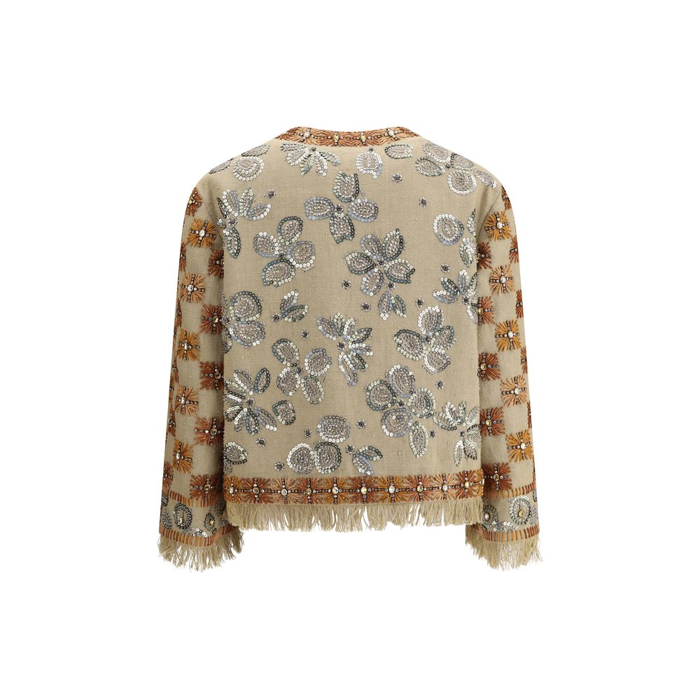 Valentino Embroidered Jacket with strass and sequins