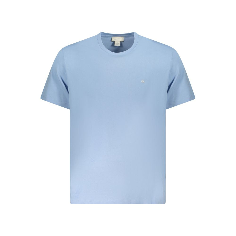 Calvin Klein Light Blue Cotton Men T-Shirt