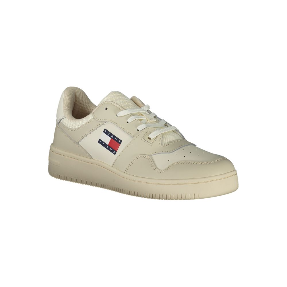 Бежови кожени мъжки маратонки Tommy Hilfiger