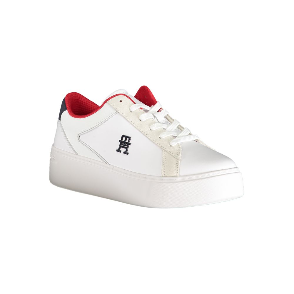 Бели полиестерни кецове Tommy Hilfiger