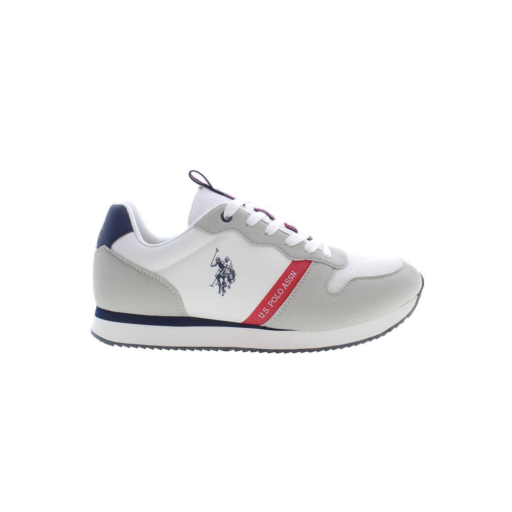 US POLO ASSN. Мъжки кецове от бял полиестер