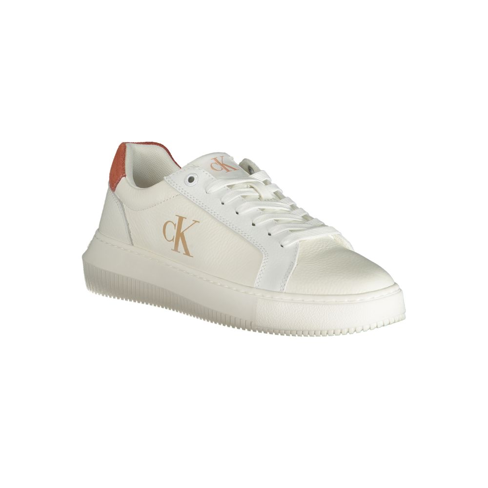 Calvin Klein – Weißer Polyester-Sneaker