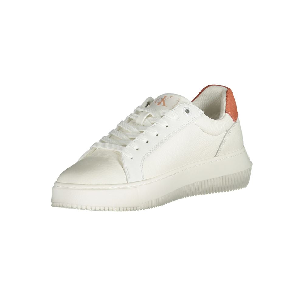 Calvin Klein – Weißer Polyester-Sneaker
