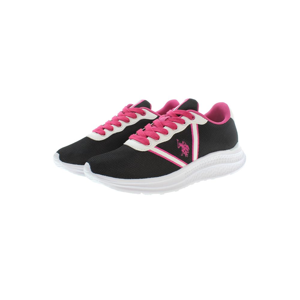 US POLO ASSN. Schwarze Polyester-Sneaker für Damen