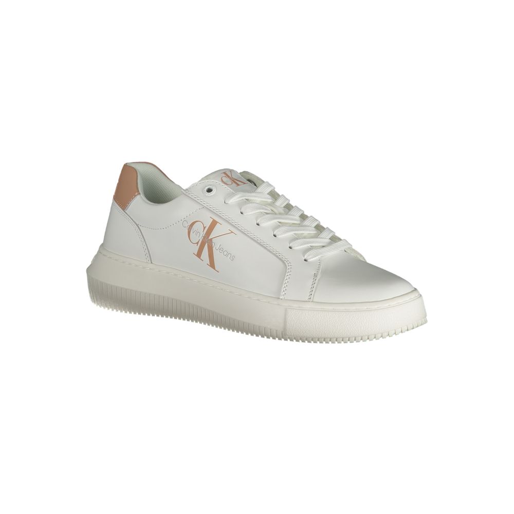 Calvin Klein – Weißer Polyester-Sneaker
