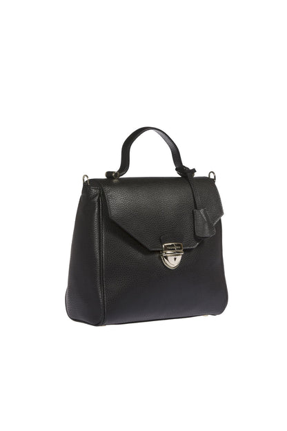 Кафява кожена дамска чанта Trussardi