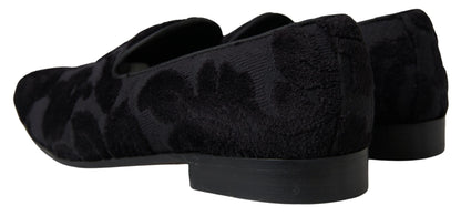 Dolce &amp; Gabbana Изискани черни ретро мокасини за мъже