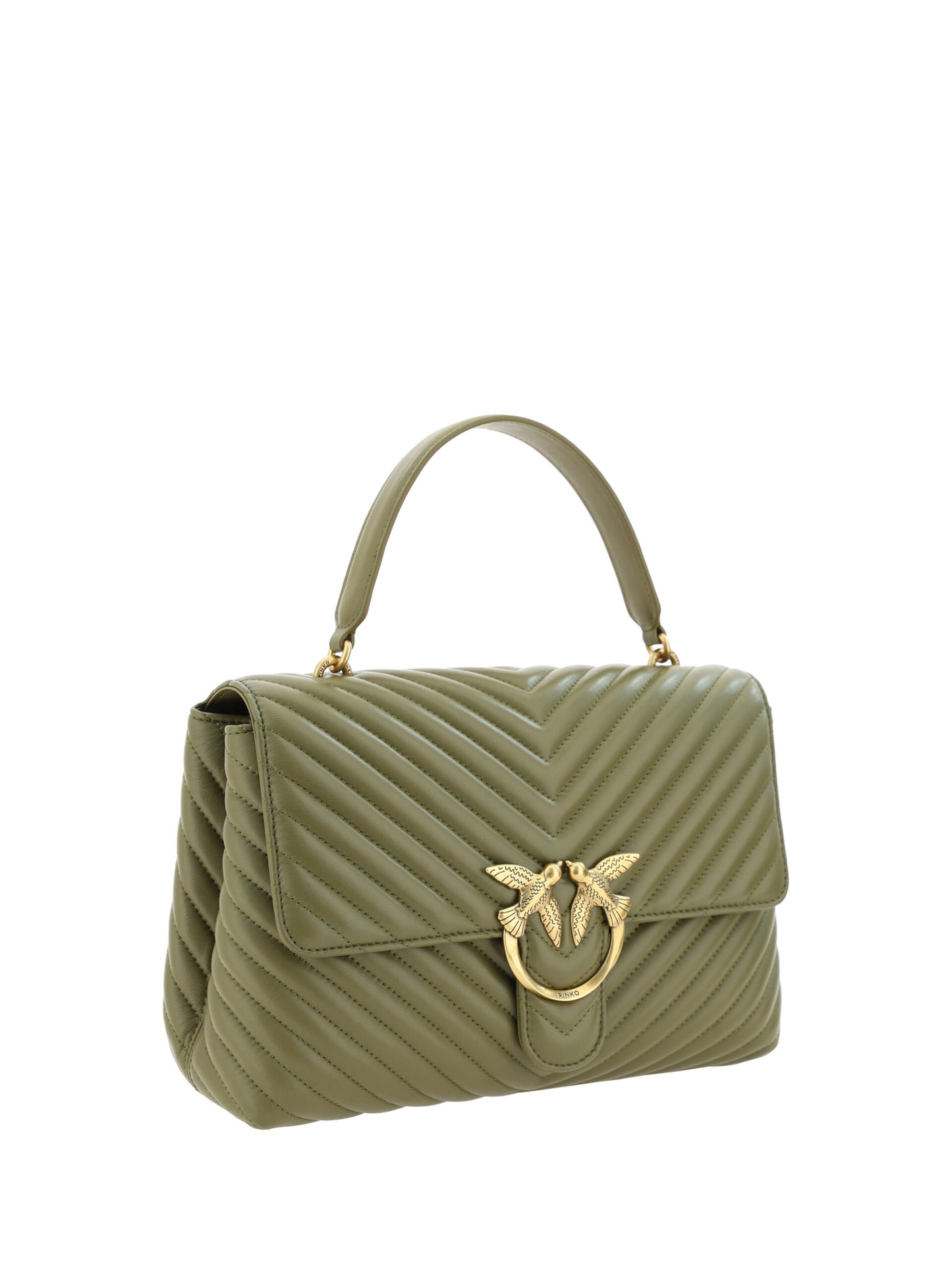 Дамска чанта от телешка кожа PINKO Emerald Elegance