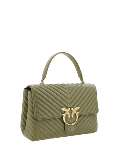 Дамска чанта от телешка кожа PINKO Emerald Elegance