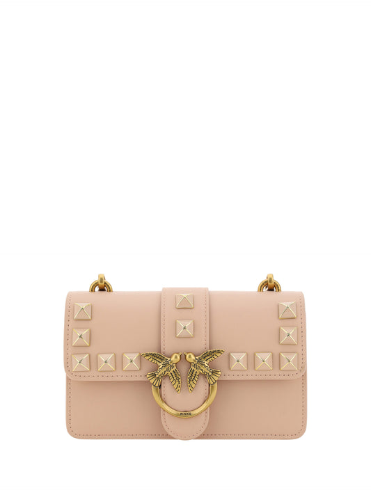 PINKO Schicke, rosa Cipria Mini Love Umhängetasche