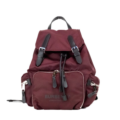 Burberry Medium Burgundy Econyl найлонова раница Drawstring Ranica Bookbag