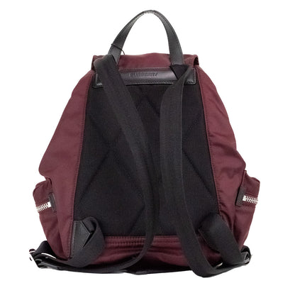 Burberry Medium Burgundy Econyl найлонова раница Drawstring Ranica Bookbag