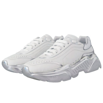 Dolce & Gabbana White Calfskin Men Sneaker