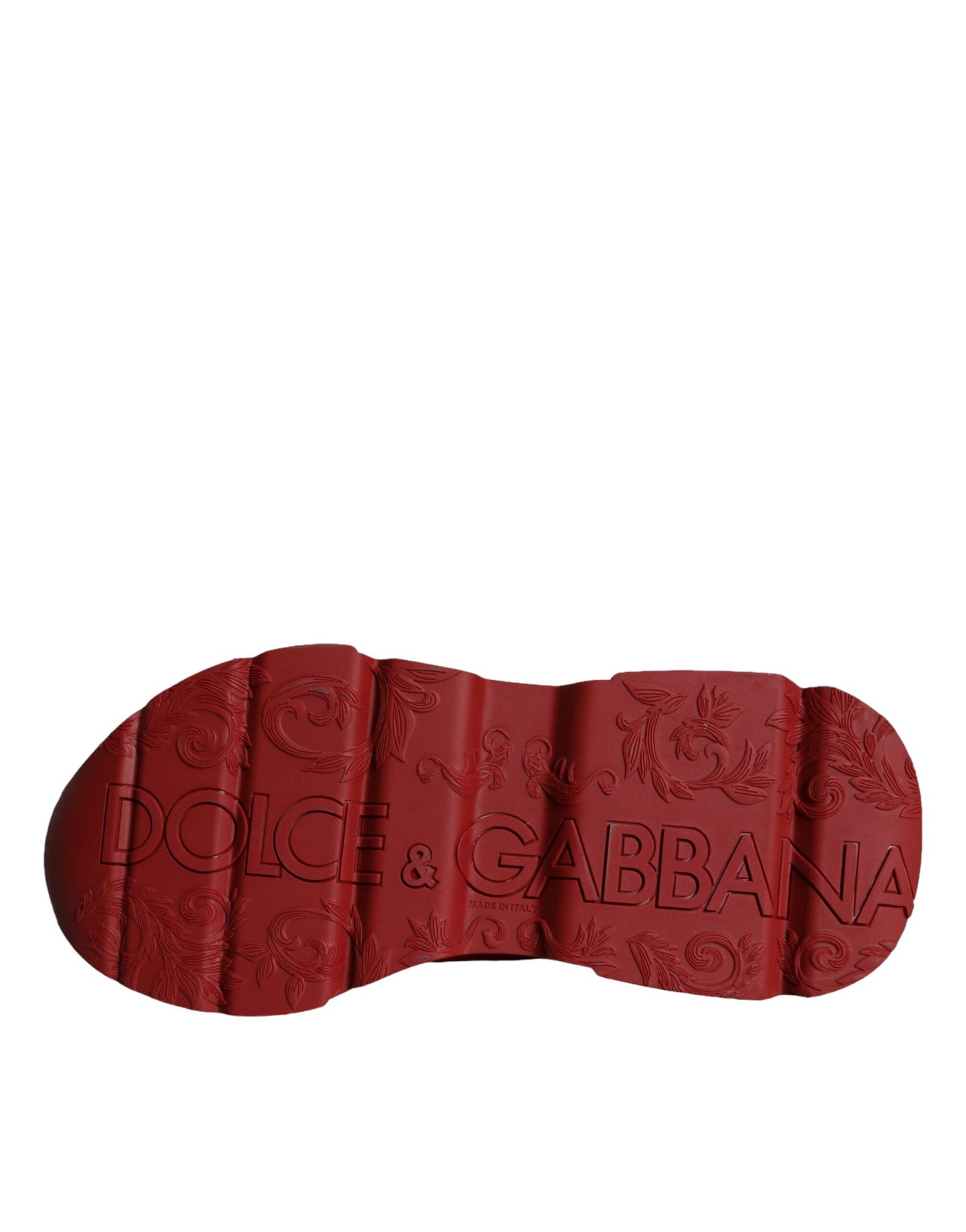 Dolce &amp; Gabbana Червени кожени обувки Daymaster ниски маратонки