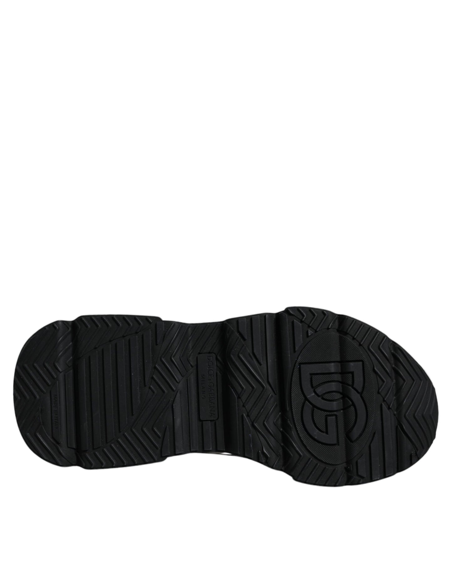 Обувки Dolce &amp; Gabbana White Black Logo Plaque Daymaster Sneakers